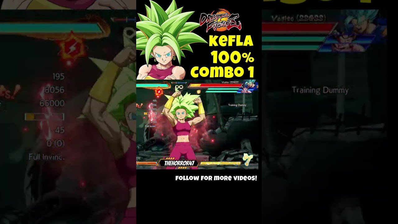 Kefla’s Explosive 100% Damage Combo! 💥 Dragon Ball FighterZ Patch 1.38 Gameplay