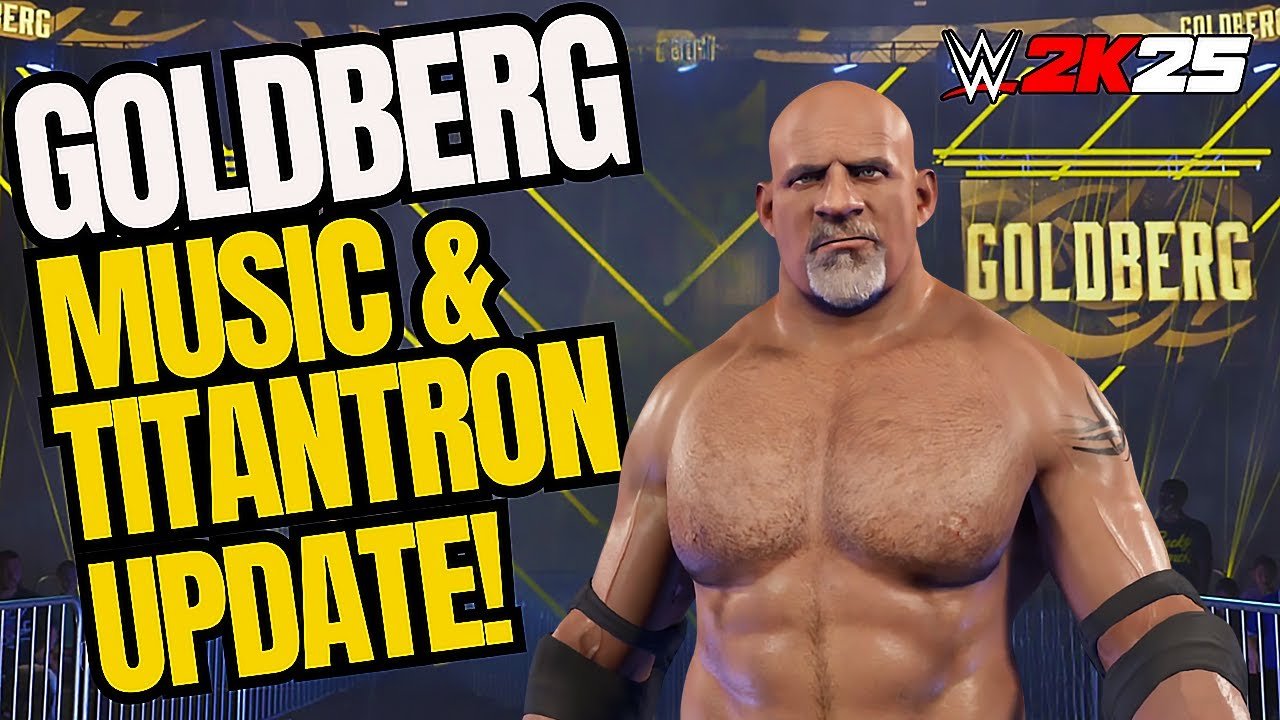 WWE 2K25: How To Update Goldberg with Official Entrance, Music, Titantron & Attributes 🔥