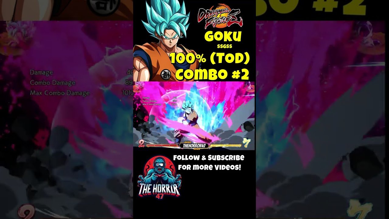 Amazing 100% Goku SSGSS TOD Combo #2! Dragon Ball FighterZ Multiplayer Gameplay!